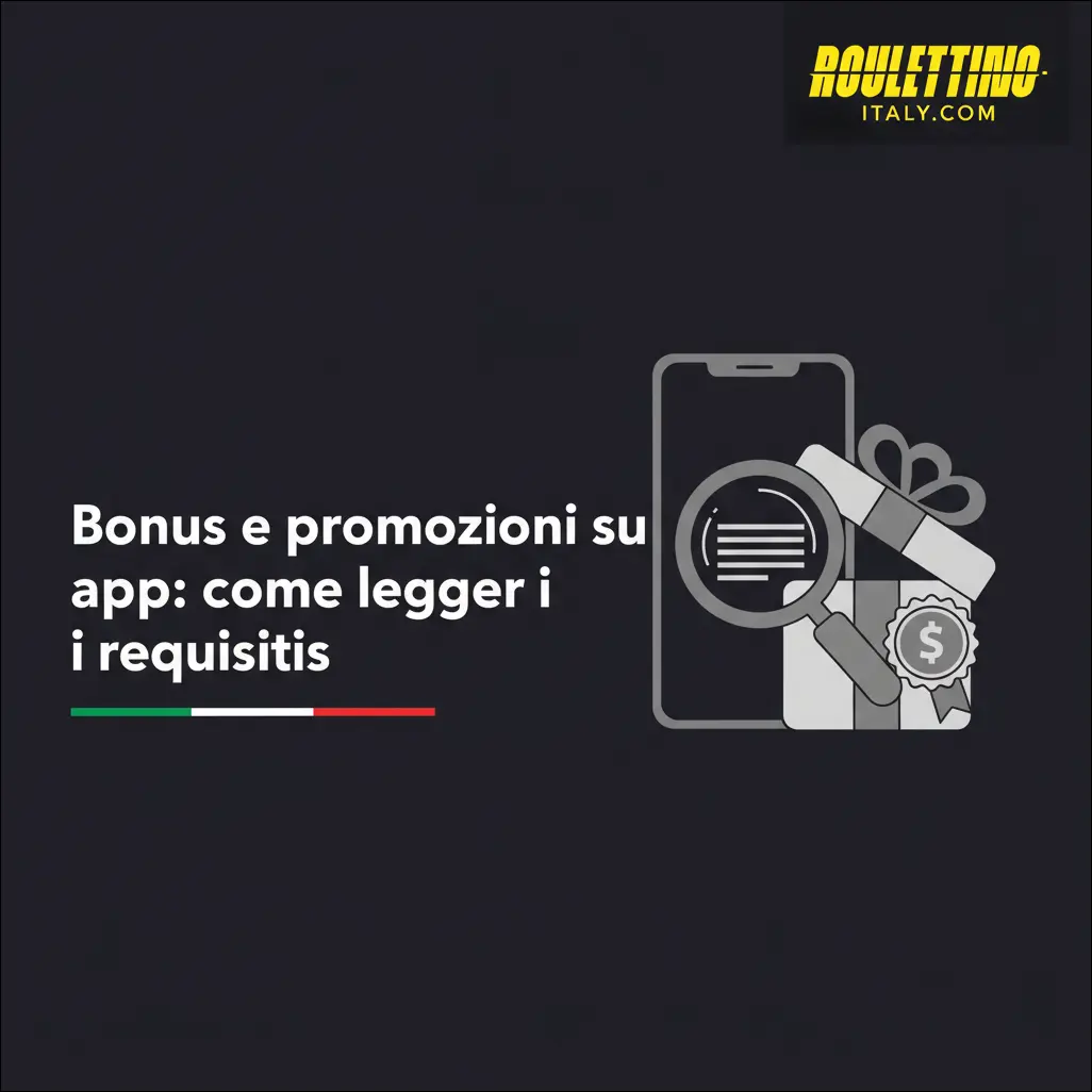 Bonus e promozioni su app: come leggere i requisiti