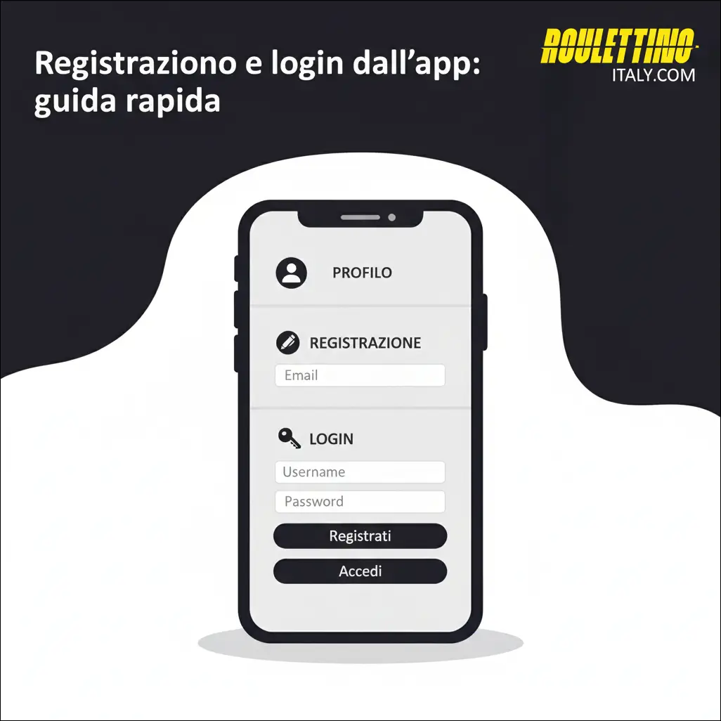 Registrazione e login dall'app: guida rapida