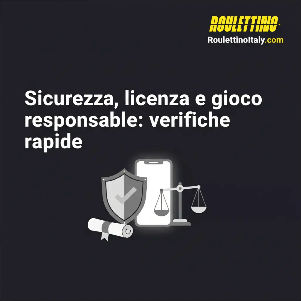 Sicurezza, licenza e gioco responsabile: verifiche rapide
