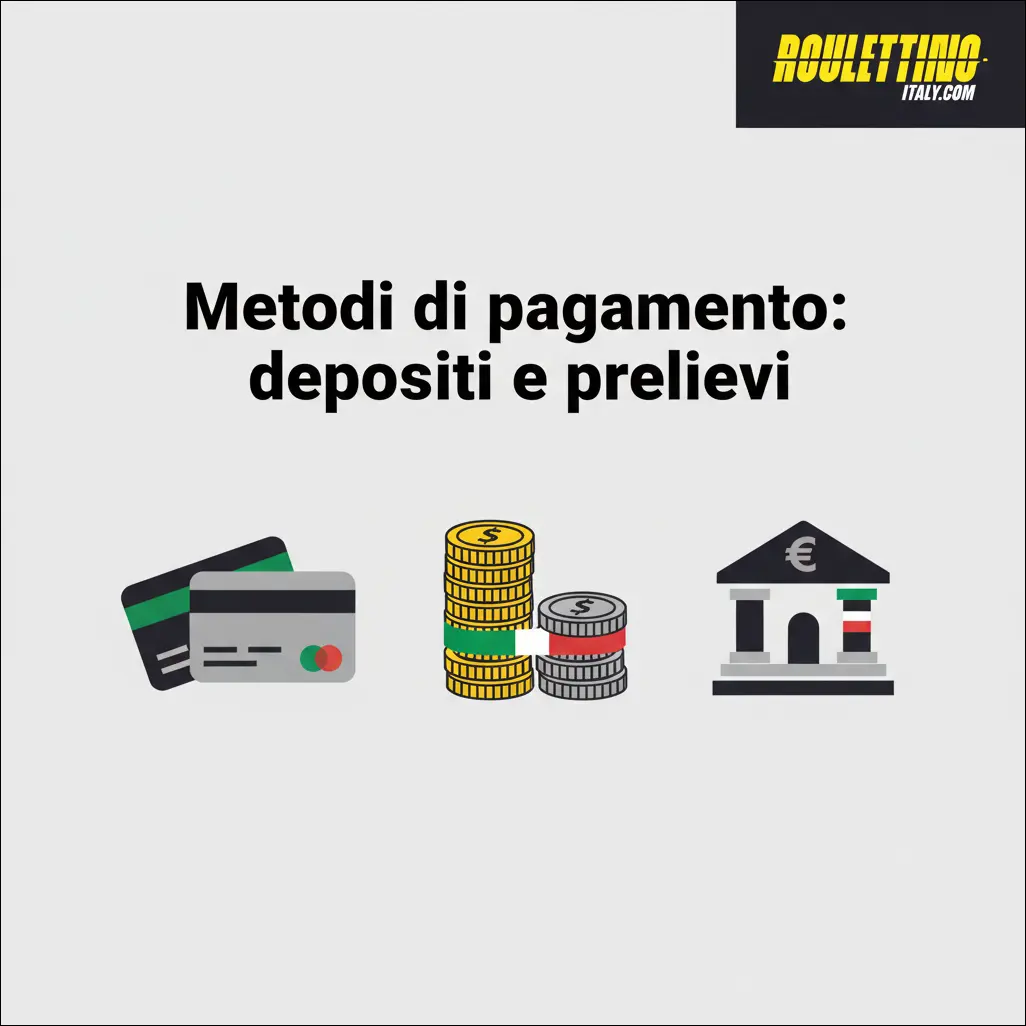 Metodi di pagamento: depositi e prelievi