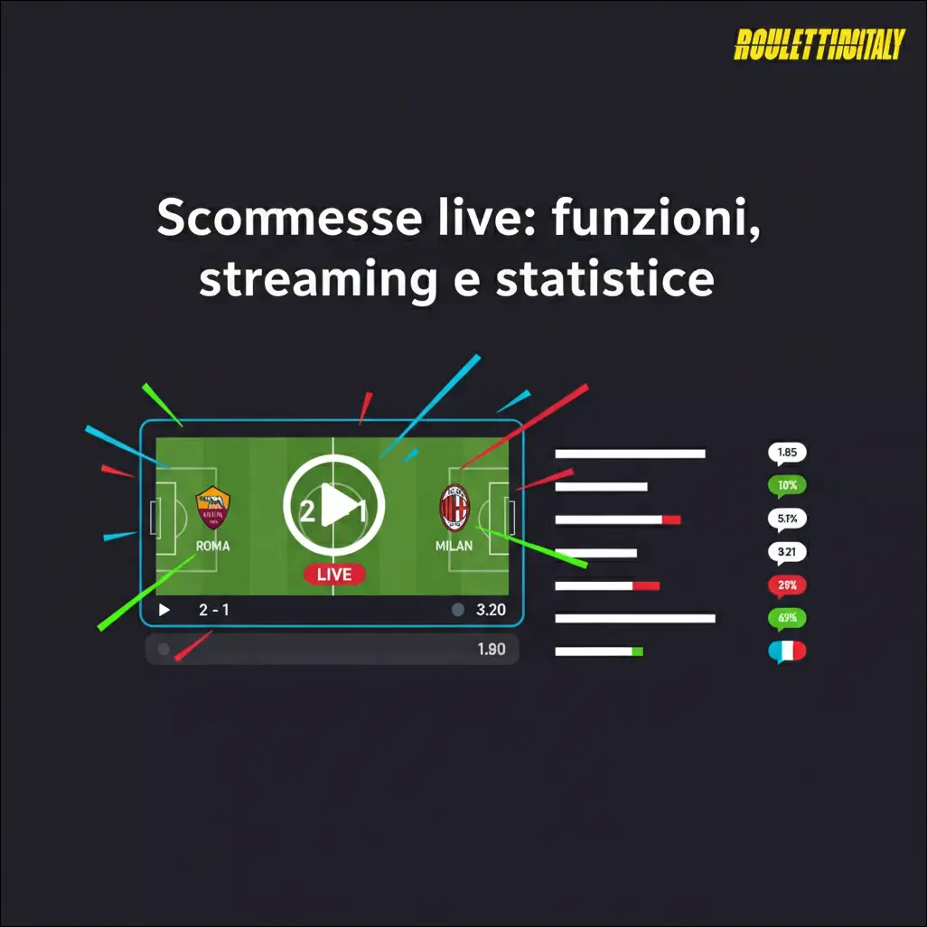 Scommesse live: funzioni, streaming e statistiche